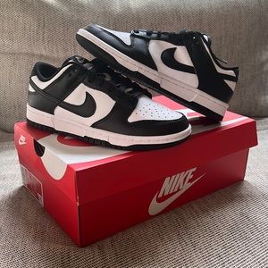 Brand New Nike Dunk Low Panda Black and White Sneakers Shoes 7.5 Women / 6 Mens